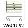 ヤマテック スペシャルワゴン W600×D400 移動式 浅型2段