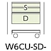 ヤマテック スペシャルワゴン W600×D400 移動式 浅型2段/超深型1段