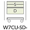 ヤマテック スペシャルワゴン W750×D500 移動式 浅型2段/超深型1段