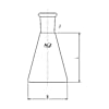 三角フラスコ　3000mL　3250-3シリーズ