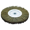 TRUSCO ホイルブラシ Φ150X13mm穴 真鍮メッキ鋼線 線径0.25