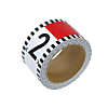 Adhesive Leveling Rod Tape 60 mm × 26 m, 20 cm Red/White Color Interval Scale With Numbering