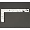 75×150mm 厚手幅広シルバー曲尺