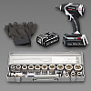 DC14.4V（1/2”DR）インパクトレンチセット（充電式）EA813PD-101B