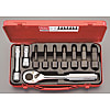 1/2"DR/5～17mmHexビットソケットセットEA618C-31