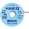 はんだ吸取線 ウィック FR-150 ノークリーン 2.5mm×2m 袋入り