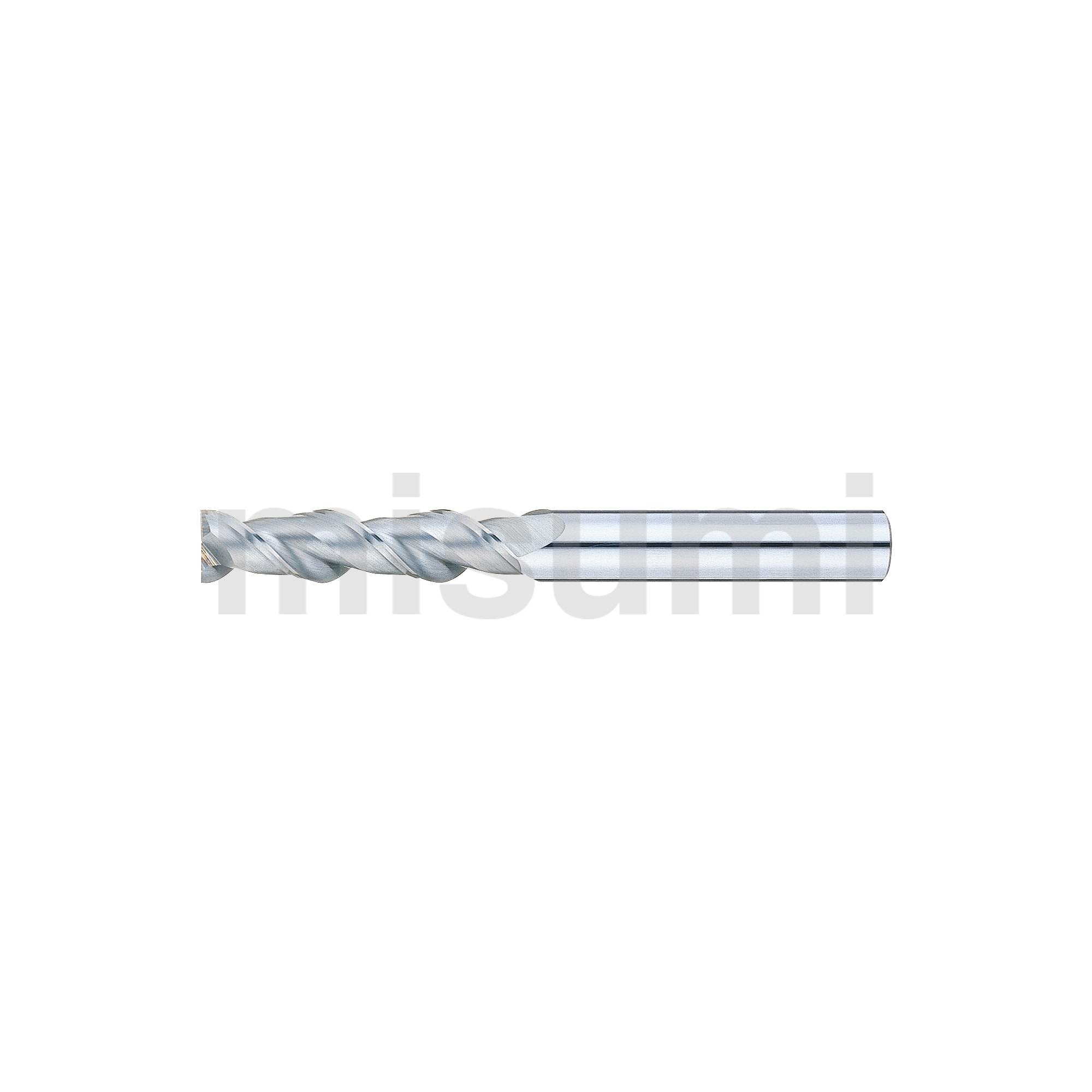 超硬スクエアエンドミル アルミ加工用/2枚刃/刃長4D（ロング）タイプ | ミスミ | MISUMI(ミスミ)