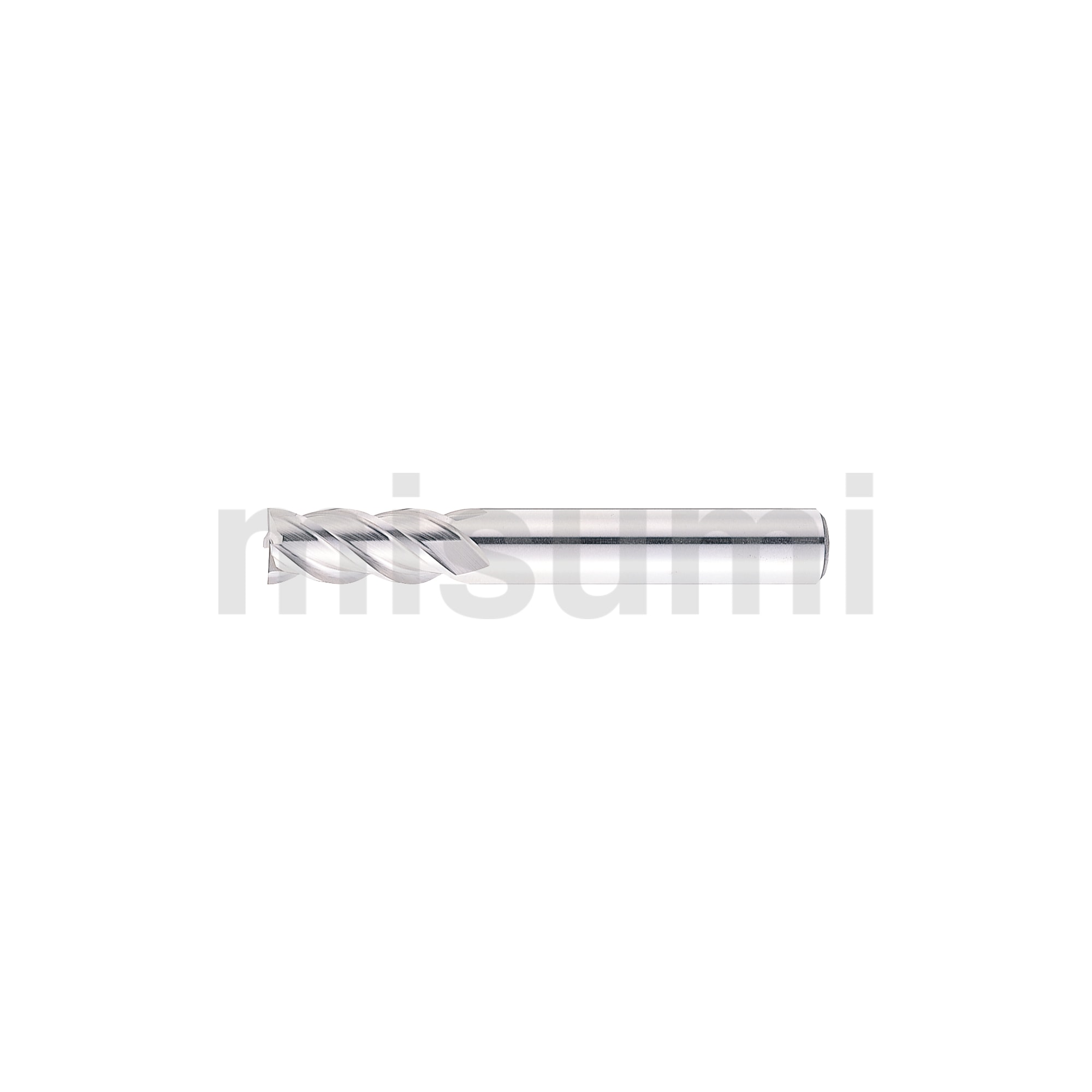 ハイス鋼スクエアエンドミル 4枚刃/ショート/ノンコートタイプ | ミスミ | MISUMI(ミスミ)