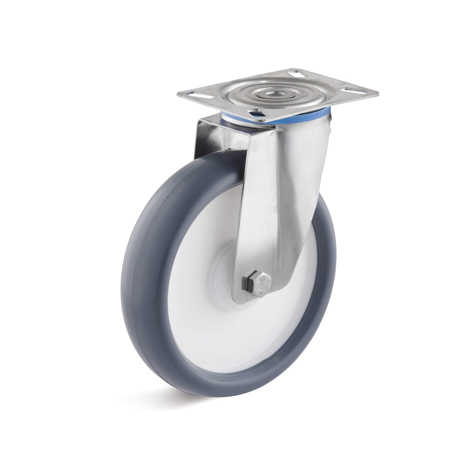 Stainless steel swivel Castors with thermoplastic wheel