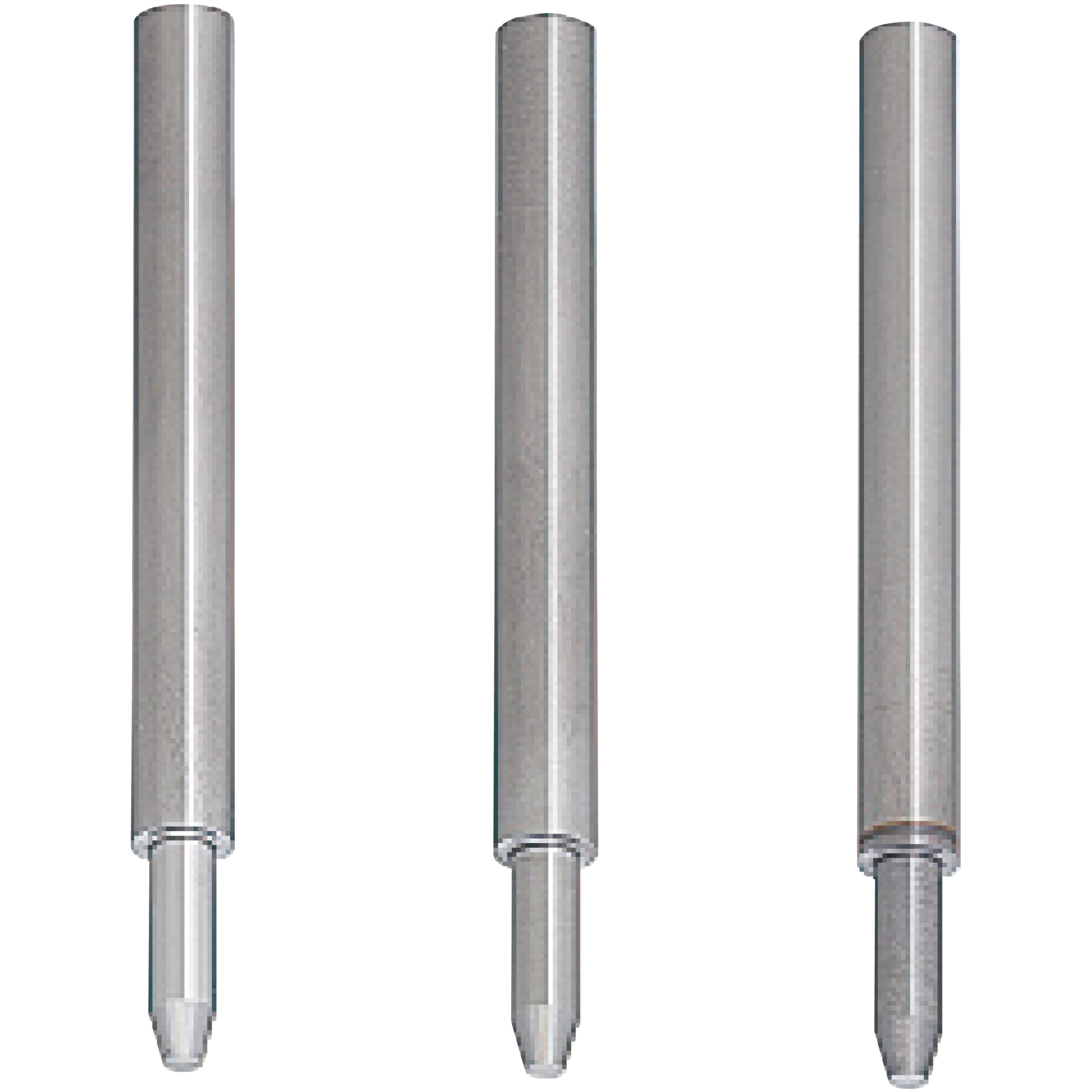 Pilot pins / without head / stepped / plunge length selectable / truncated cone point / solid carbide / TiCN