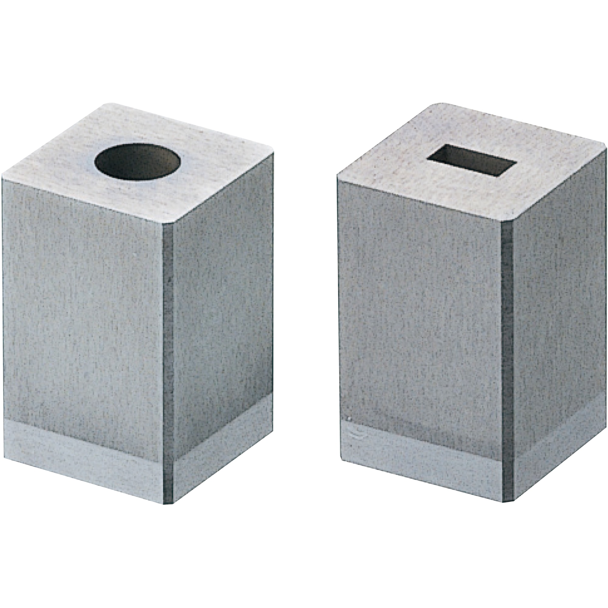 Cutting bushes / rectangular / slug stop / conical waste bore / solid carbide