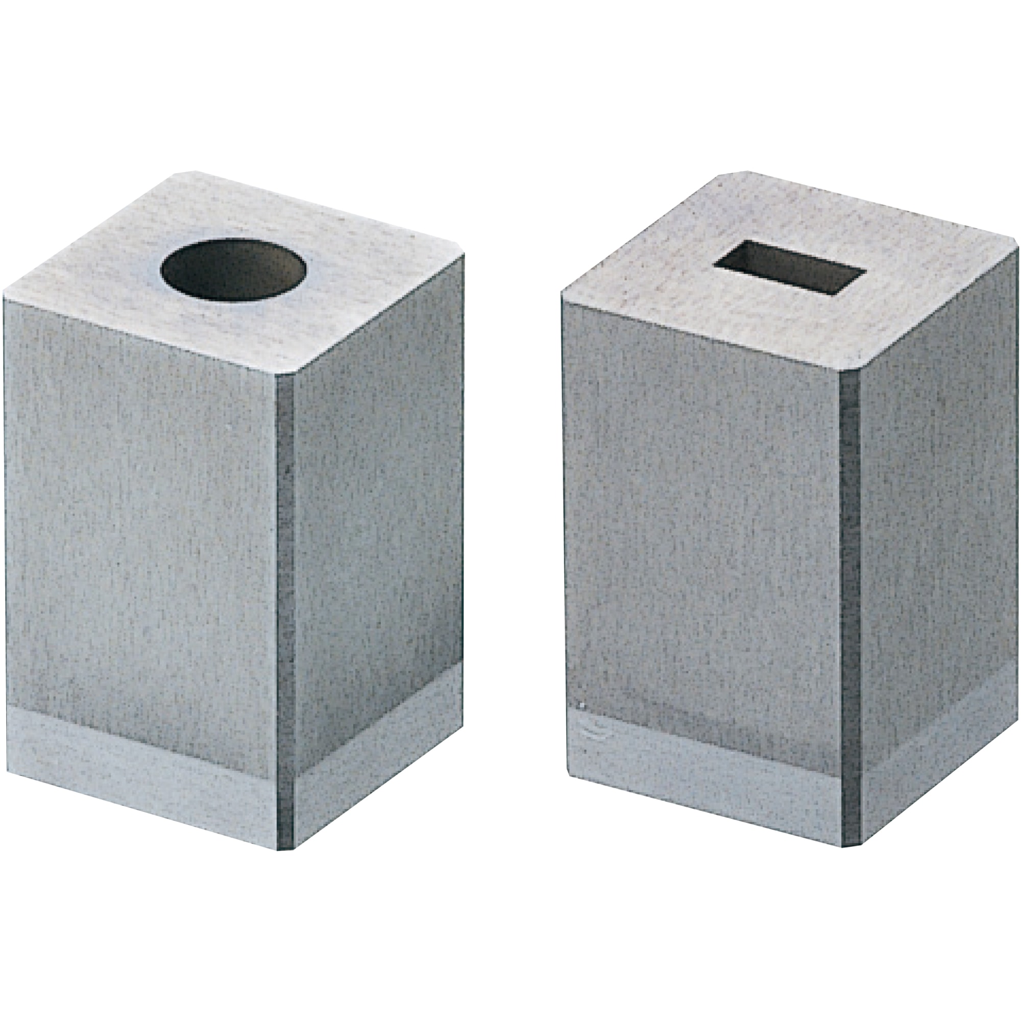 Cutting bushes / rectangular / slug stop / tapered waste hole / configurable / solid carbide