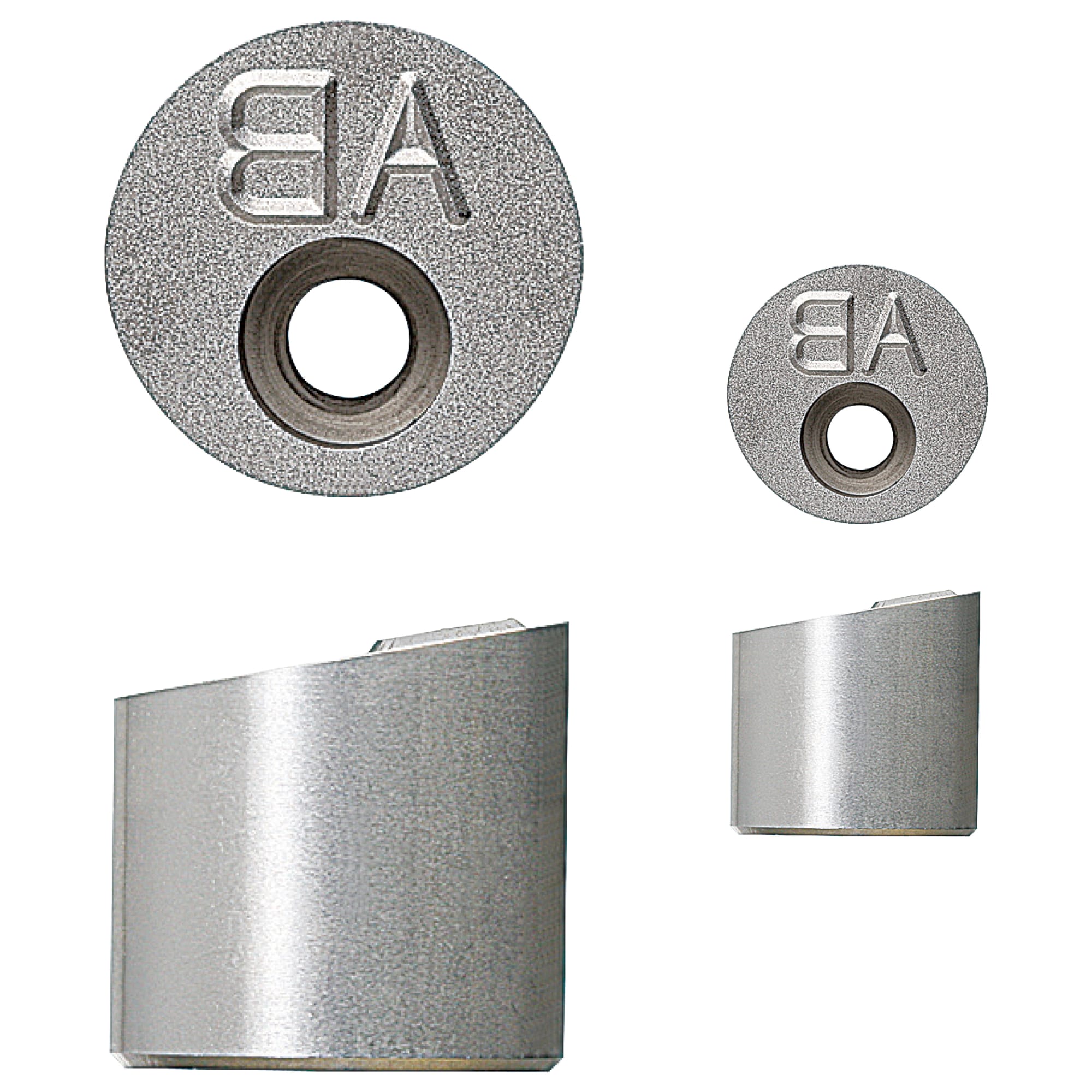 Embossing punches / round / engraved / oblique