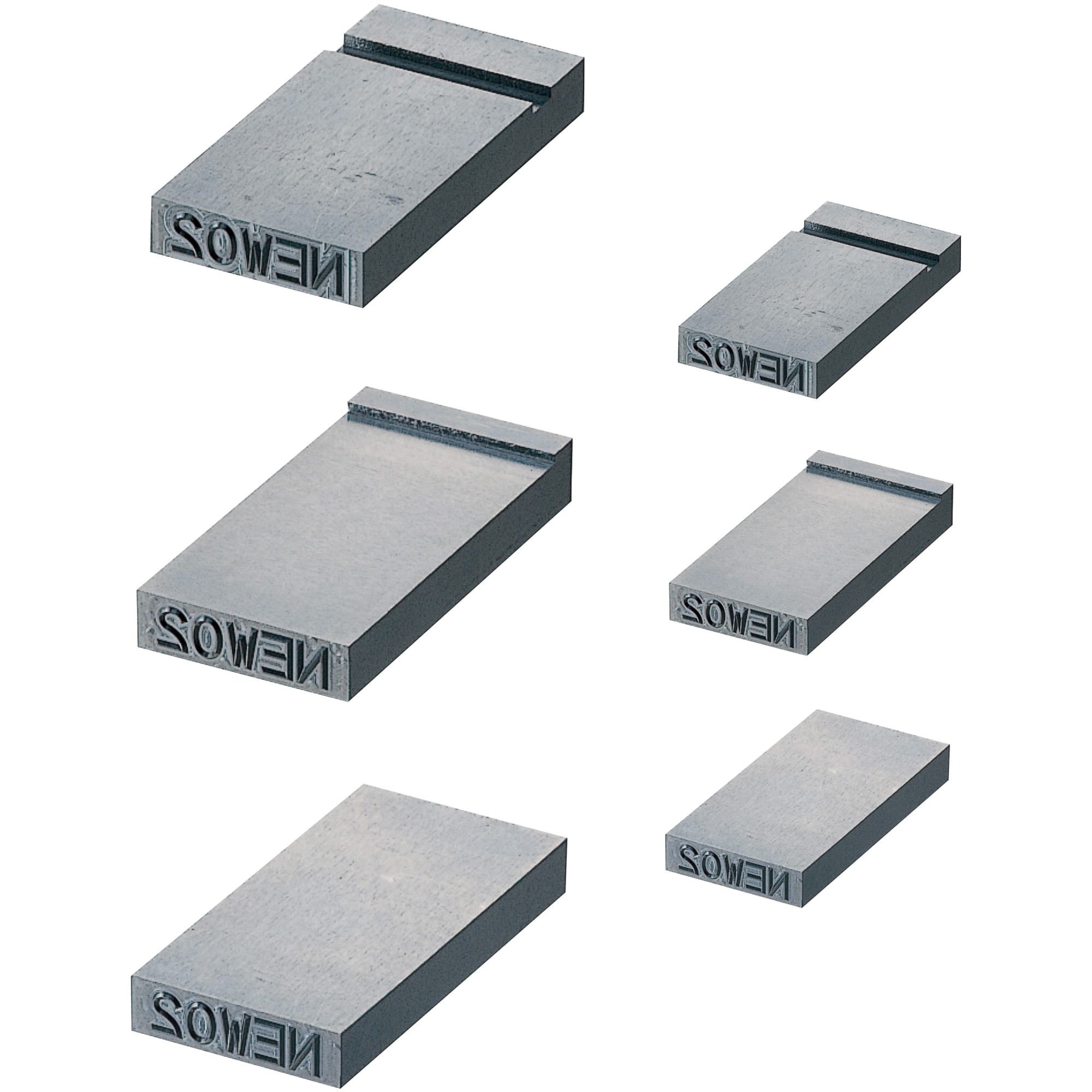 Embossing punches / rectangular / several characters