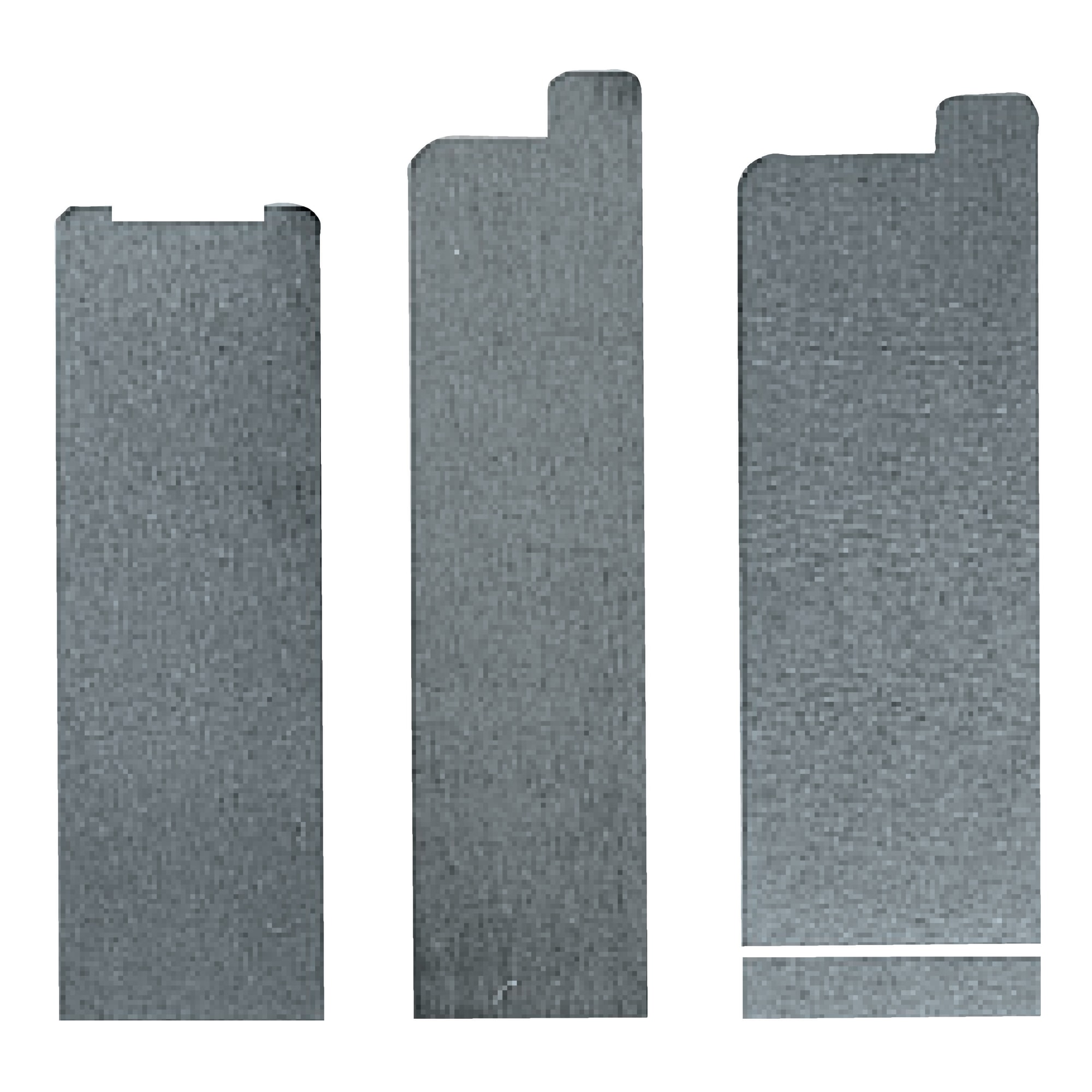 Bending die punches / rectangular / shapes selectable