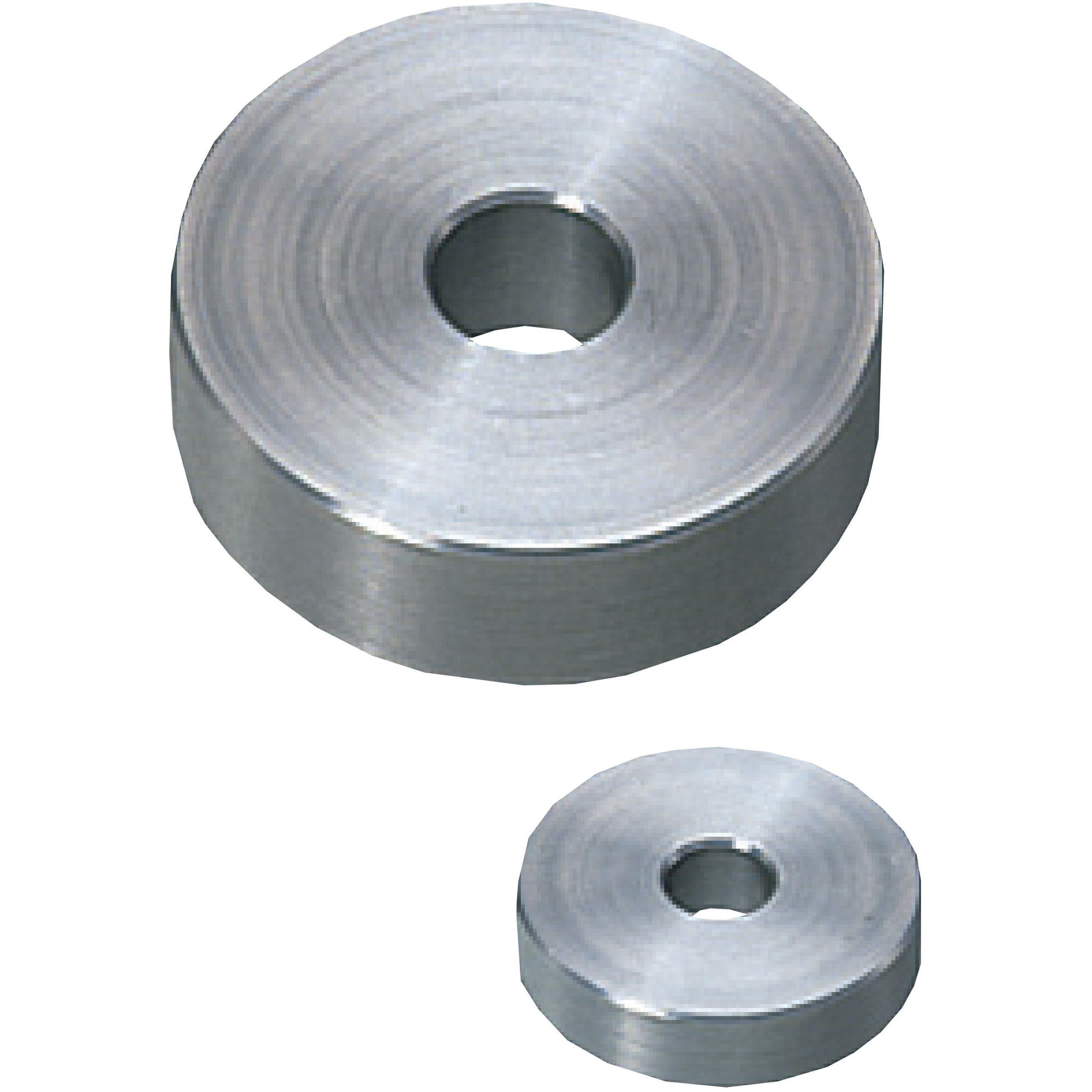 Washers for forcing pins and sleeves for forcing pins