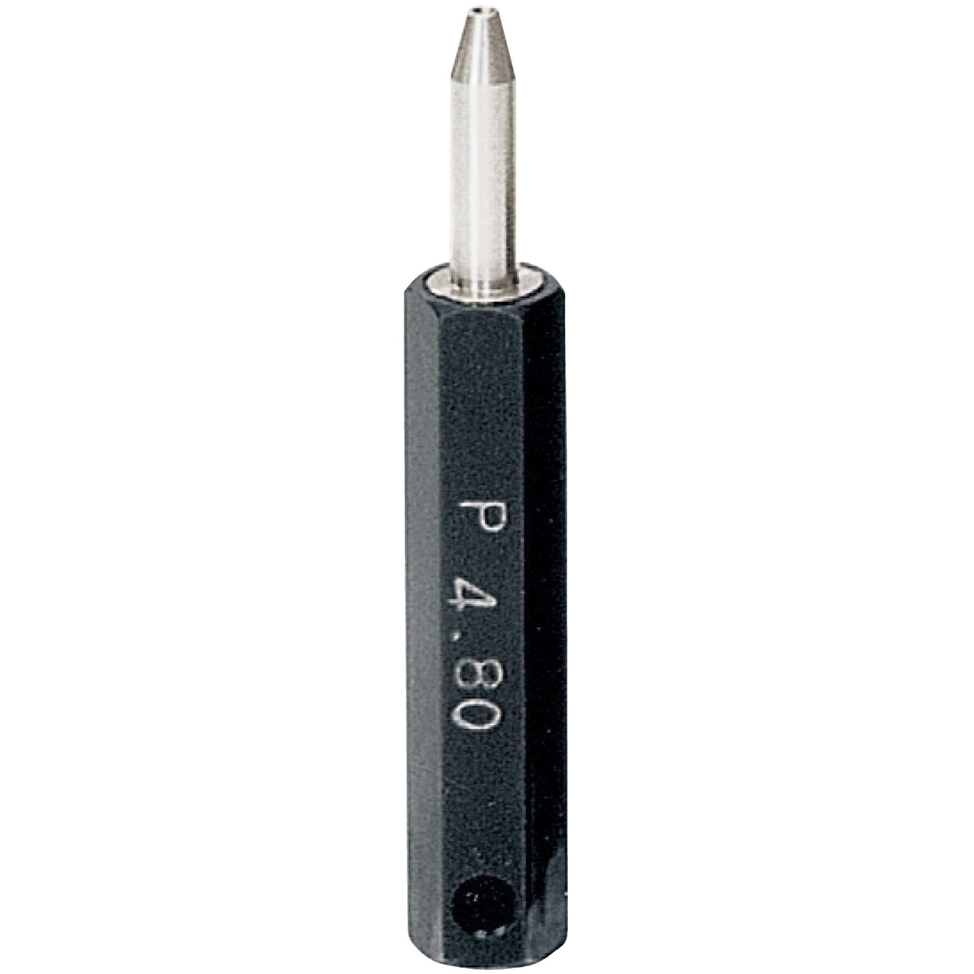 Plug-in gauge / round on one side / tapered end / tool steel