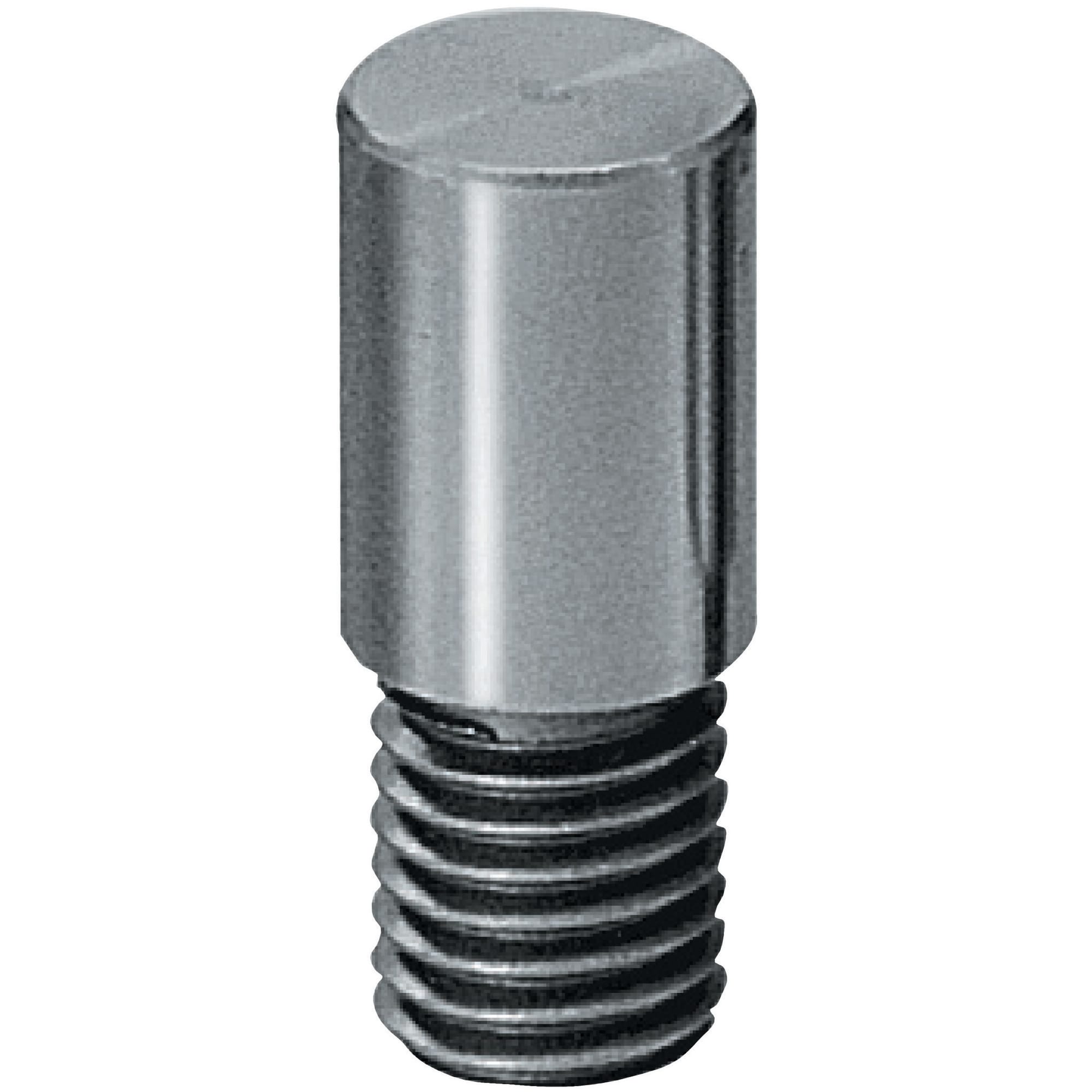 Positioning pins for threaded feedthroughs