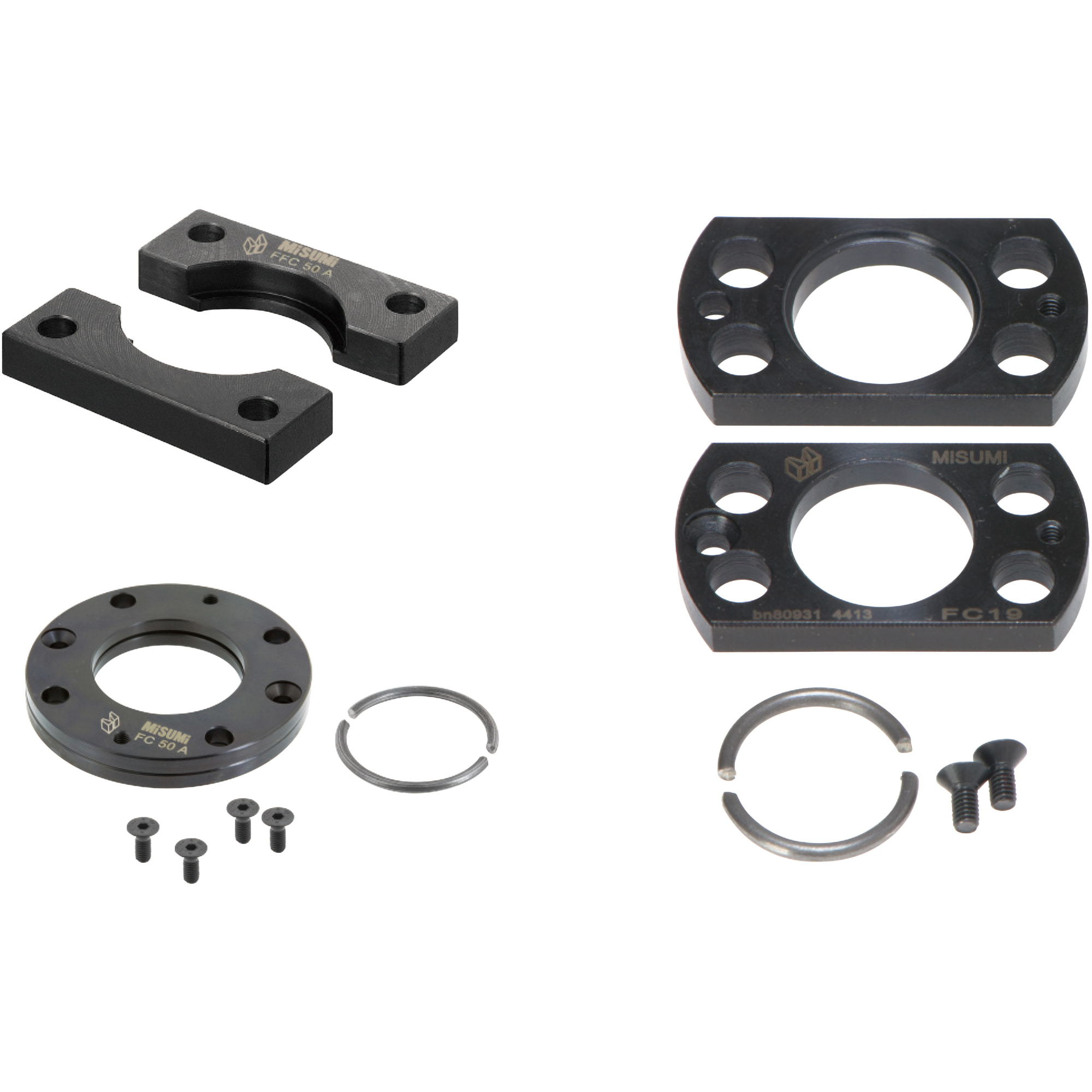Gas spring holder plates / GSV, GST, GSK