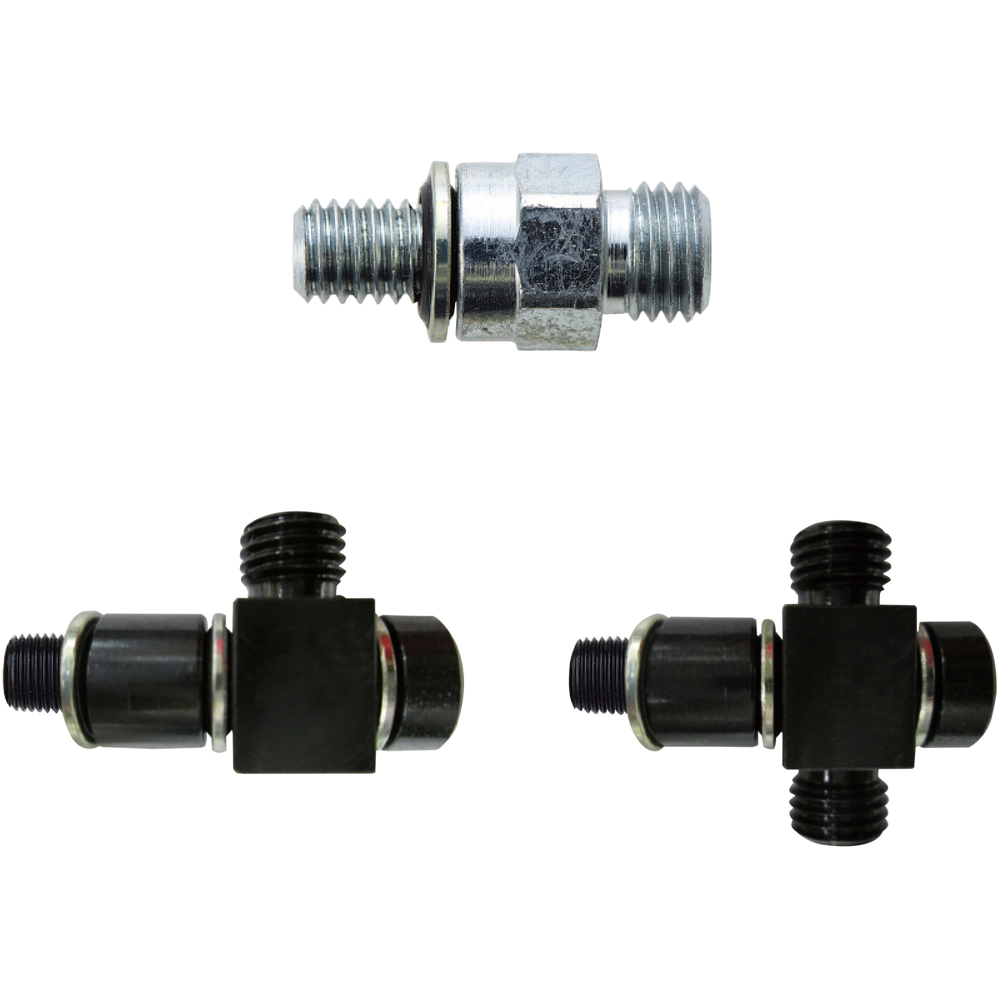 Hose connection fitting for nitrogen filling connection / hose connector / type M6/M8