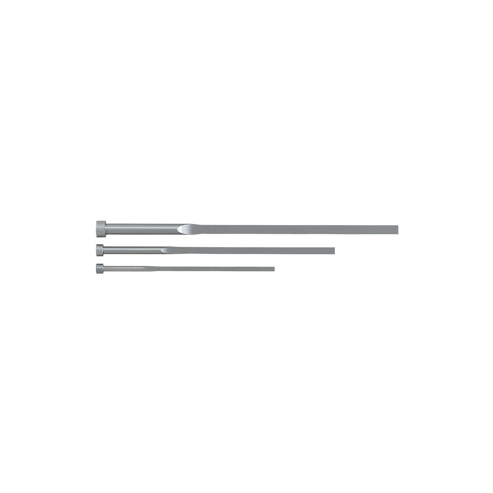 Flat ejector pins / head shape selectable / EN 1.3343 Equiv. / dimensions Configurable