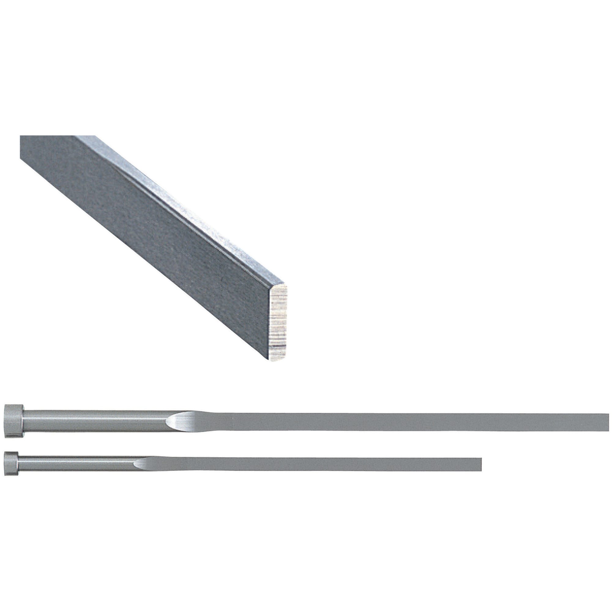 Flat ejector pins / head shape selectable / EN 1.3343 Equiv. / corners rounded / dimensions Configurable