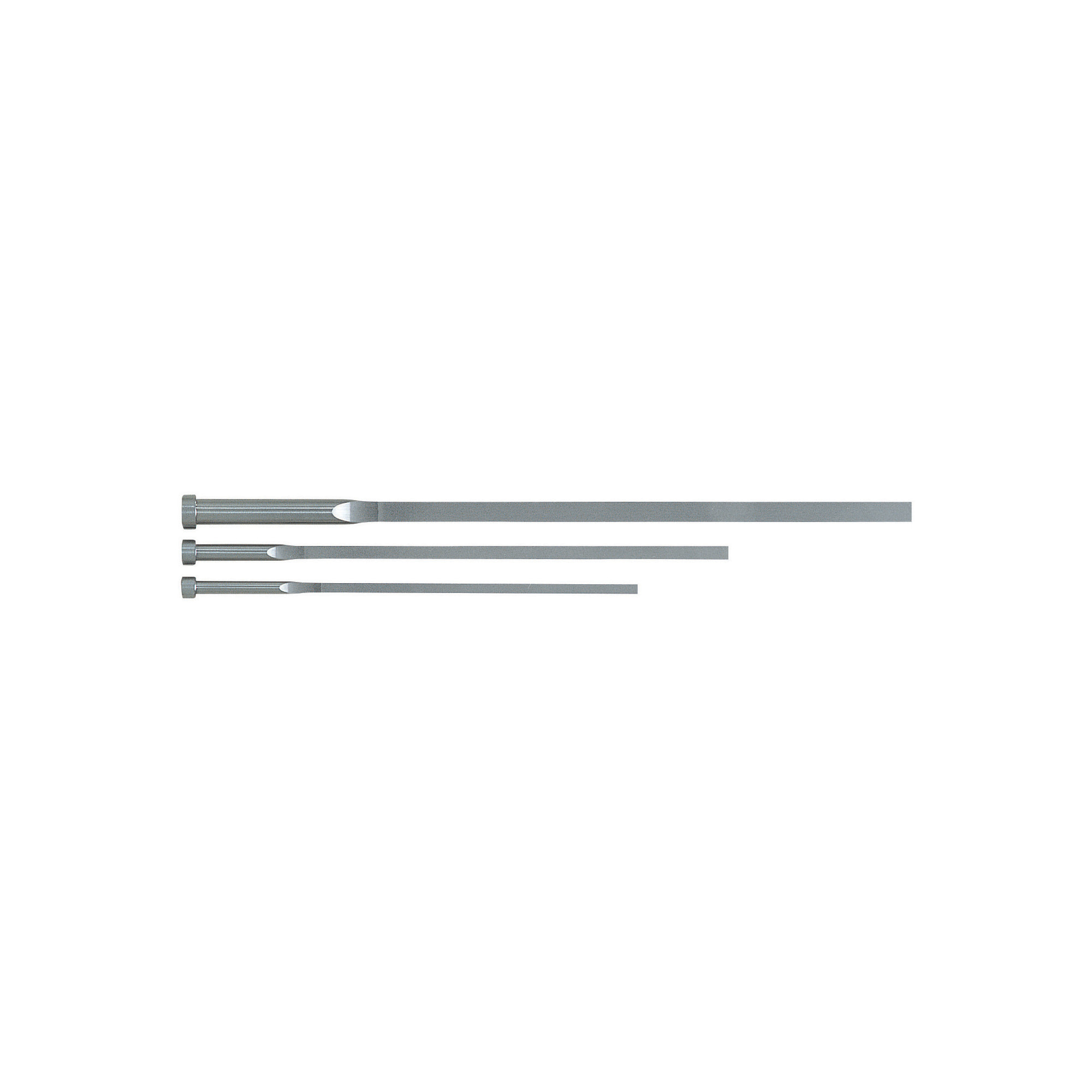 Flat ejector pins / head shape selectable / EN 1.3343 Equiv. / dimensions Configurable / large version