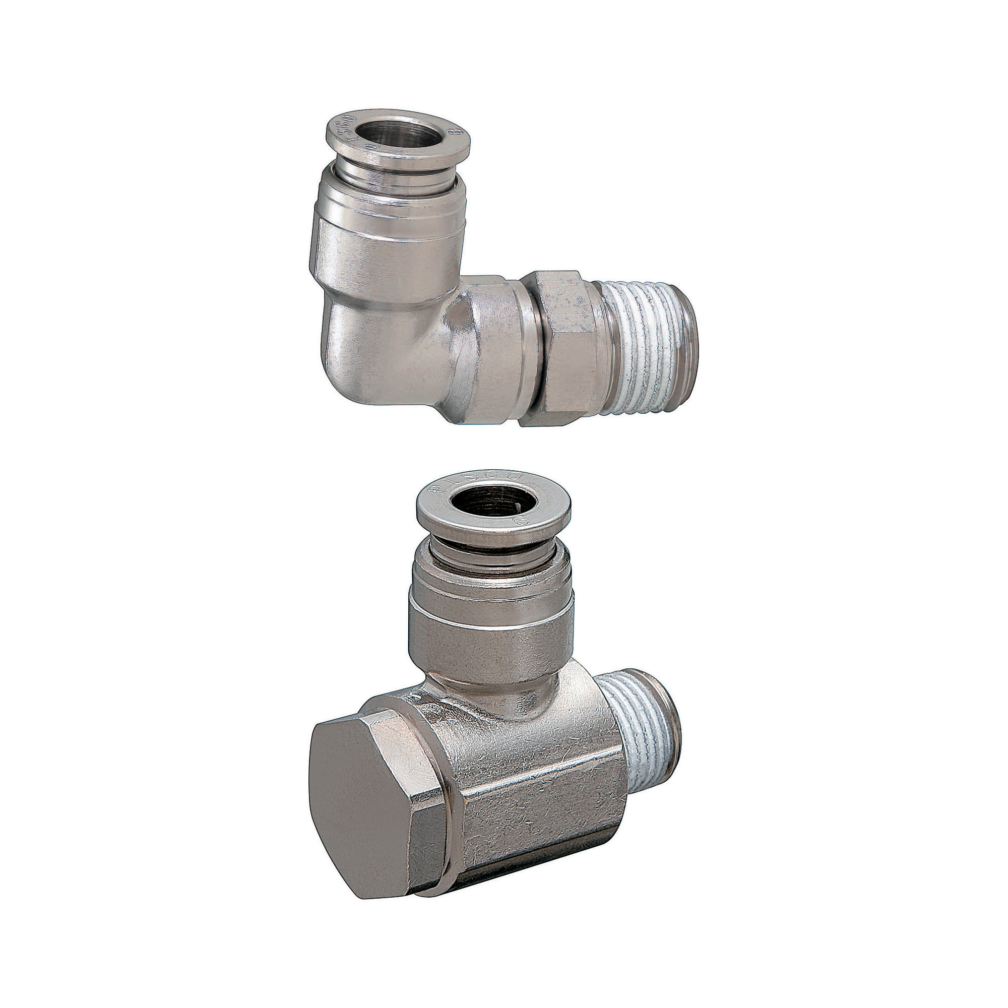 Quick-Fitting Joints For Mold Cooling -Integrated Plugs・Sockets/(Heat-Resistant 99degree Series)/L-Shaped Joints-