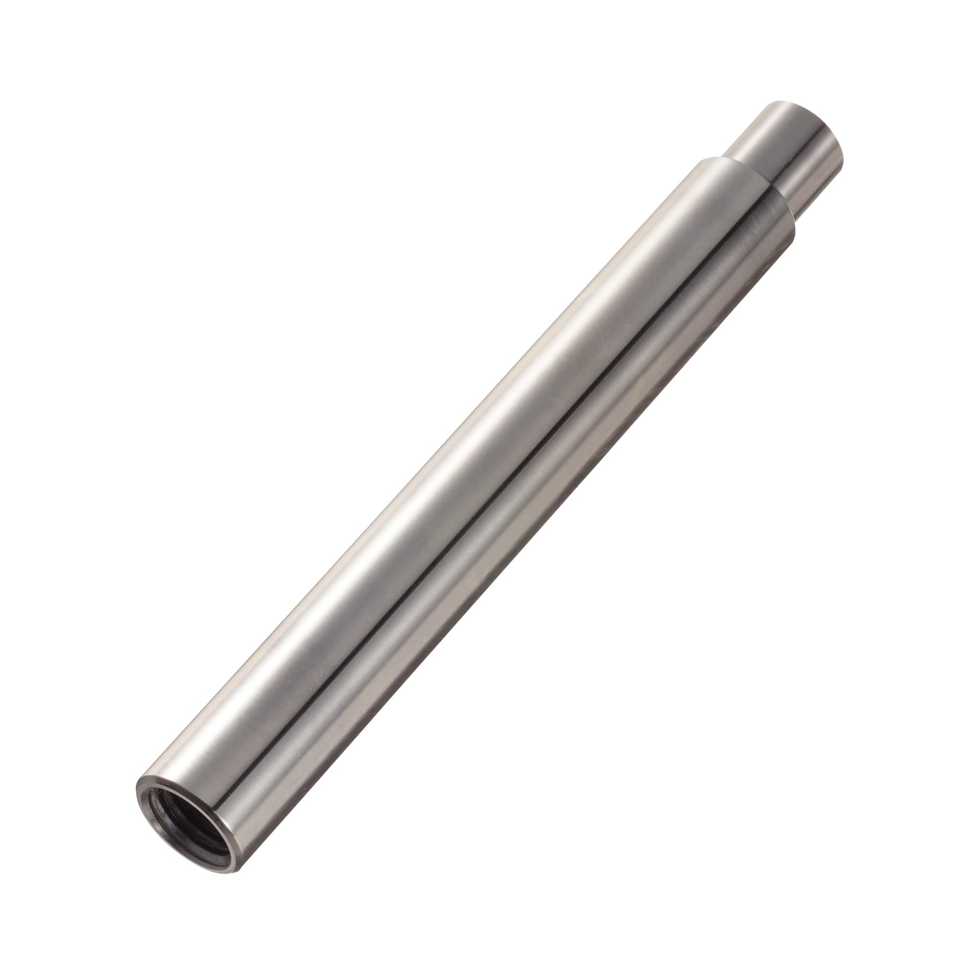 Linear shafts / hollow / stepped on one side / internal thread