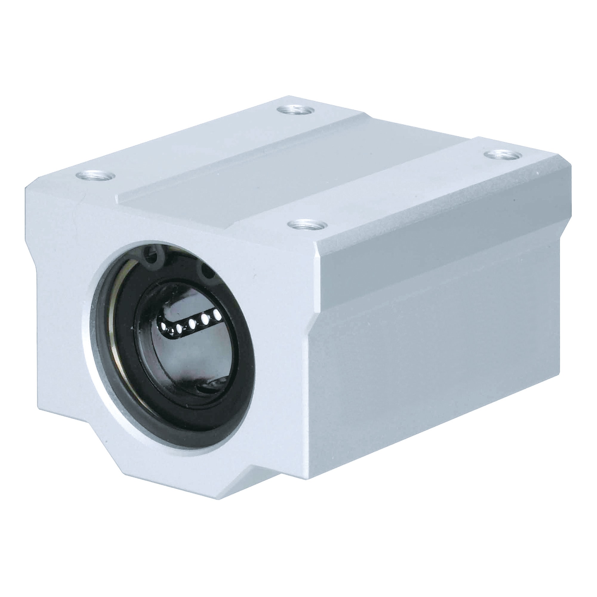 Linear ball bearings / wide block shape / aluminium / anodised
