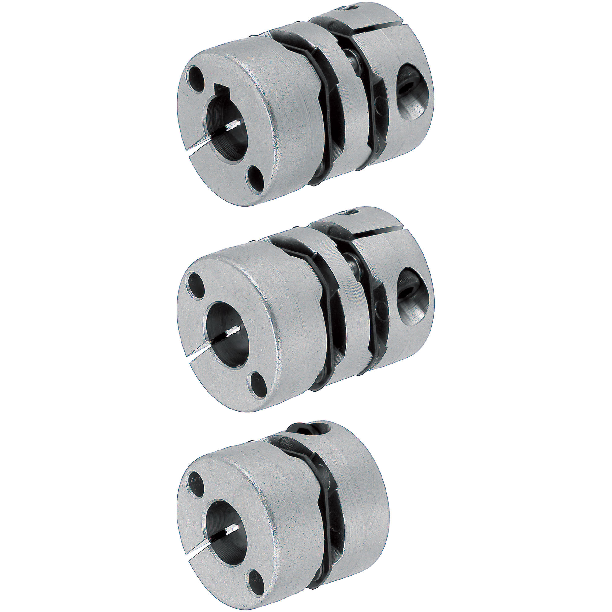 Servo couplings / hub clamping, key / 1 disc, 2 discs: CFRP / body: aluminium