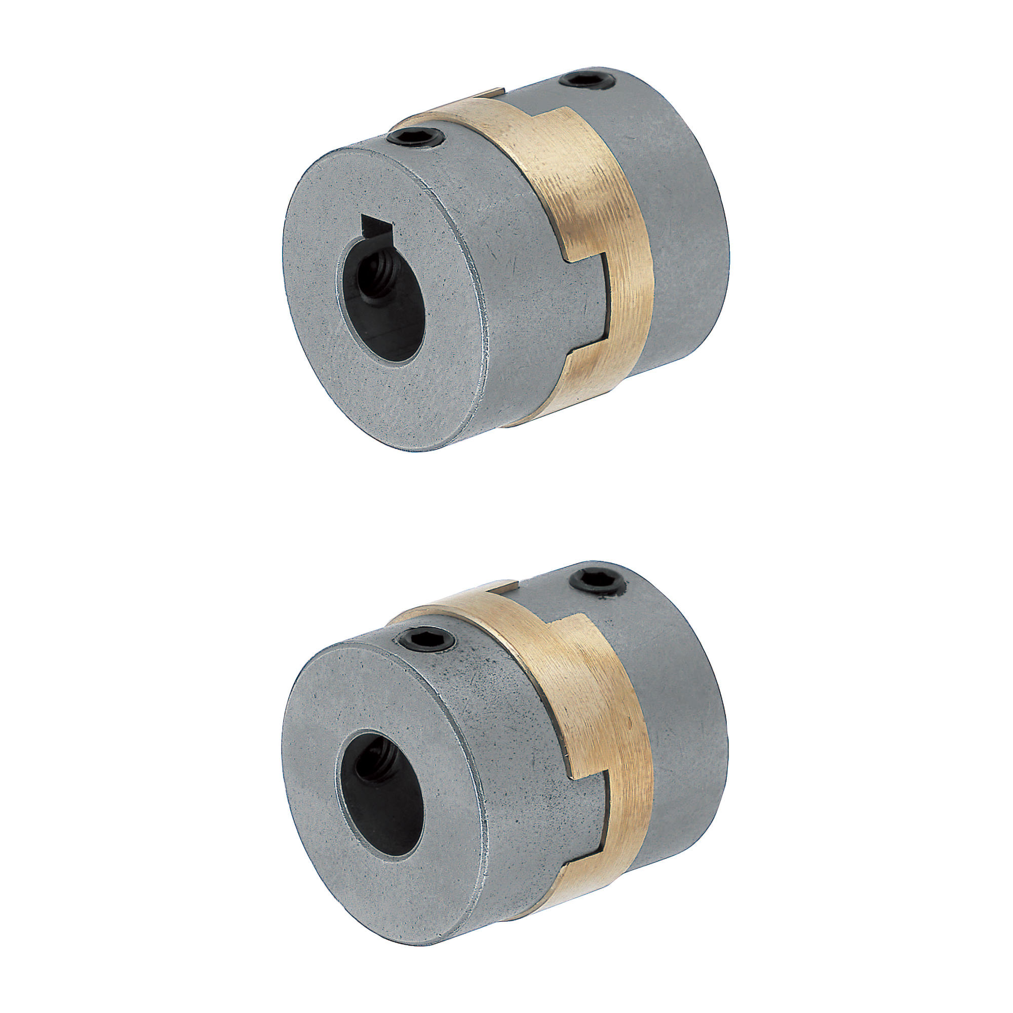 Oldham couplings / grub screw clamping, feather key / 1 disc: aluminium bronze / body: stainless steel