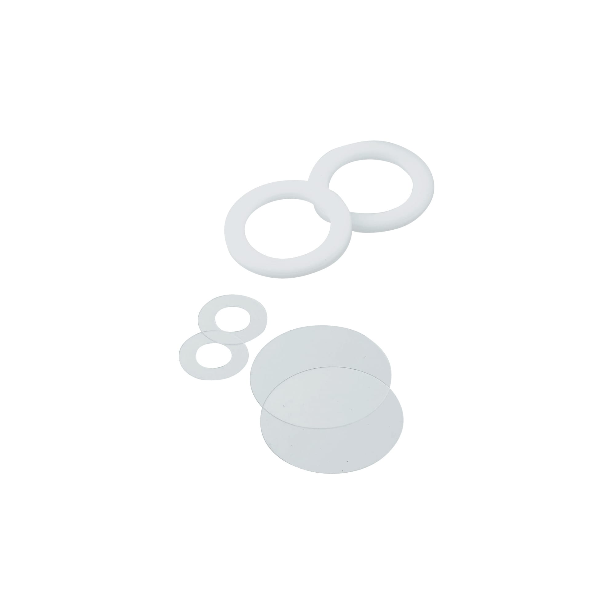 Extra-thin plastic washers / POM / PC / fluoroplastic / thickness 1 mm