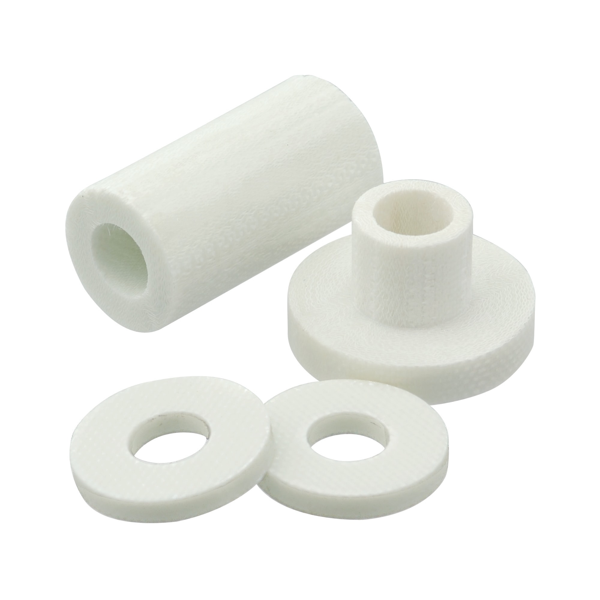 Thermally insulating ceramic washers / sleeves