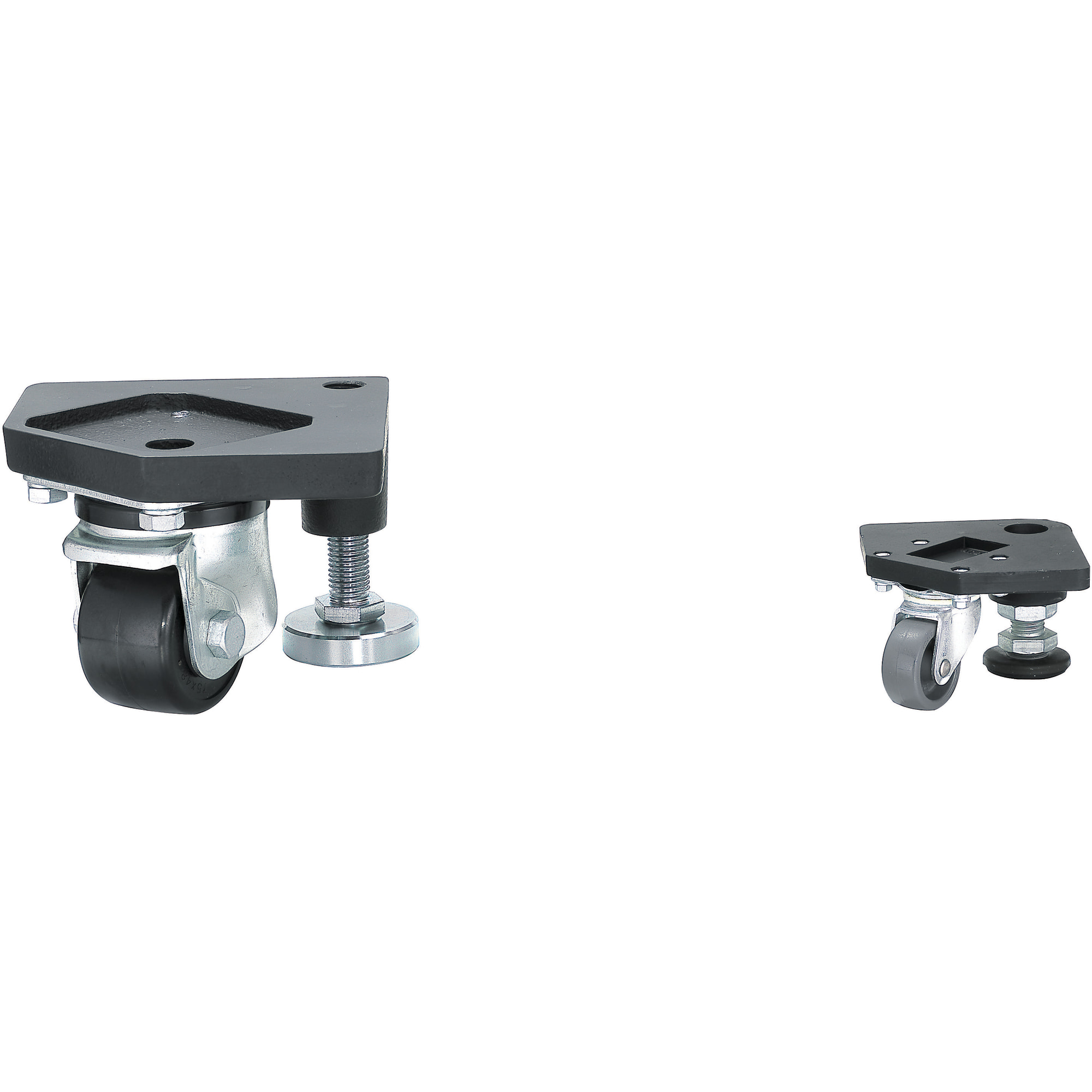 Castors and Adjustment Pads Assembly / Custom Mounting Hole Type