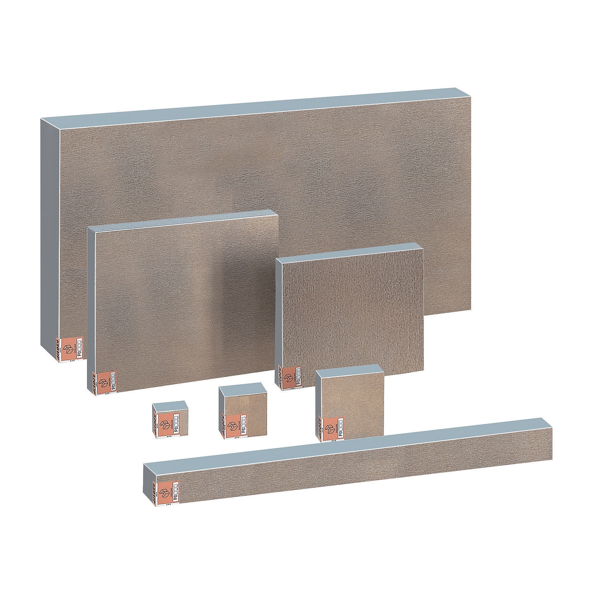 Metal plates / milled, flat ground surface / AxBxT configurable / EN AW-2017 Equiv. / T351