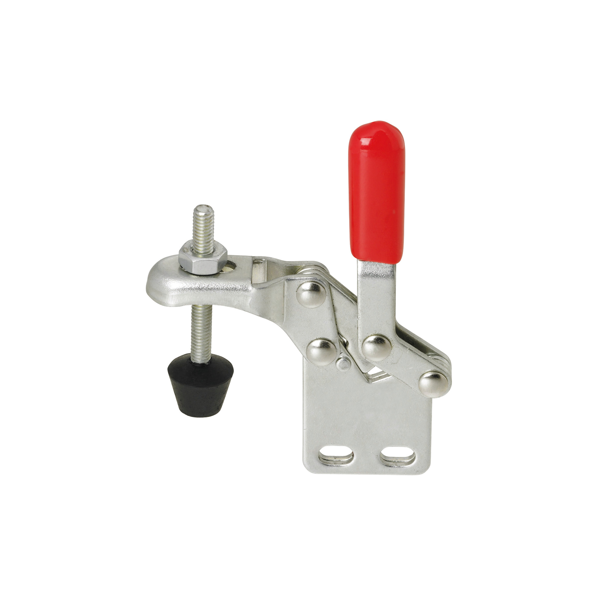 Toggle Clamp, Vertical Type, Straight Base, Clamp Bolt Adjustable, Clamping Force 294 N