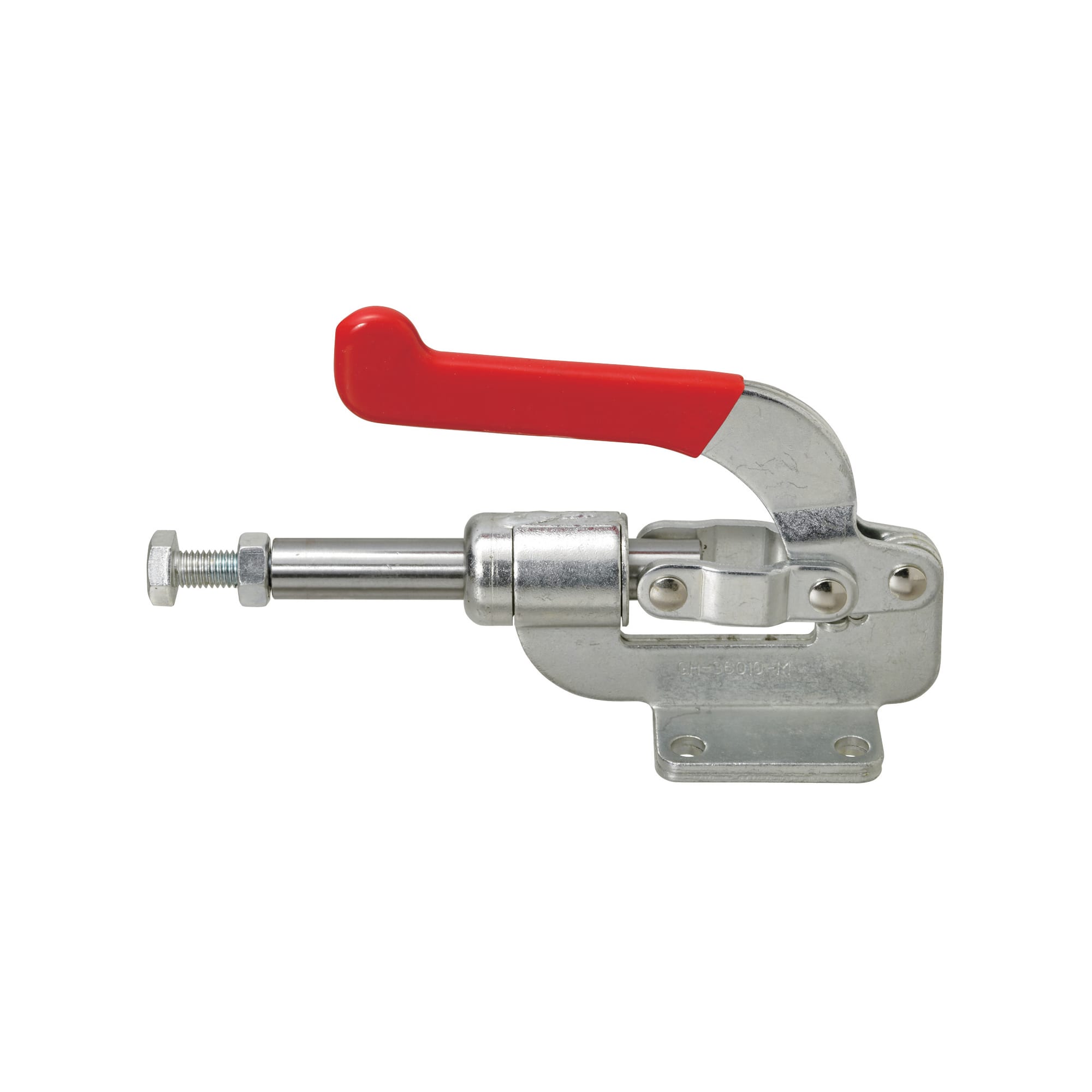 Toggle Clamp, Side Push/Pull, Flange Base, Clamp Bolt Size M10, Clamping Force 3,640 N