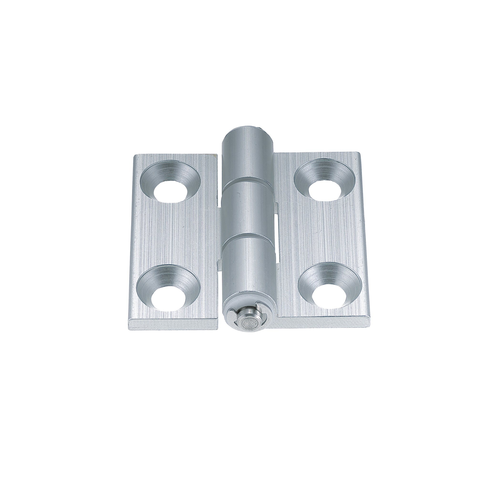 Flat hinges / conical countersinks / demountable / POM bush / extruded aluminium / MISUMI / Aluminium Hinges / Screw Mounting / Square Plate Type