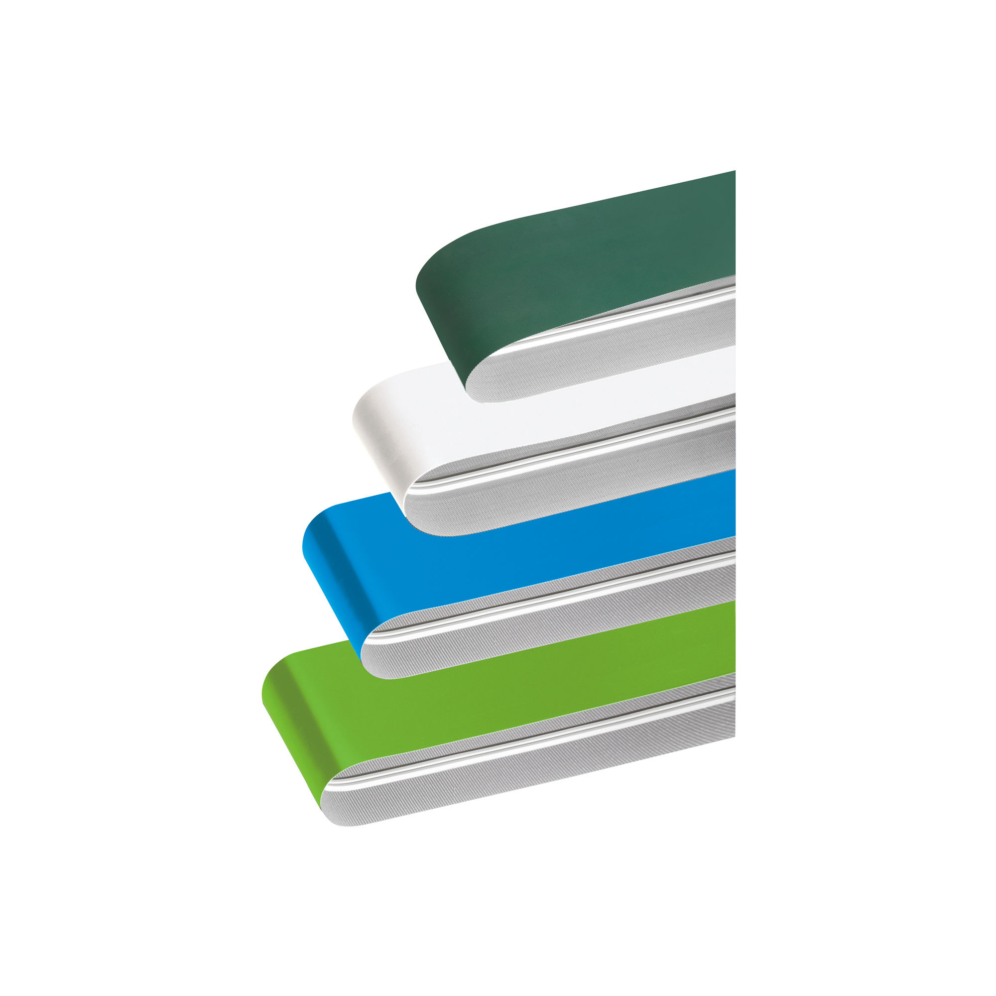 Belts With Meandering Prevention Crosspiece / Non-Adhesive
