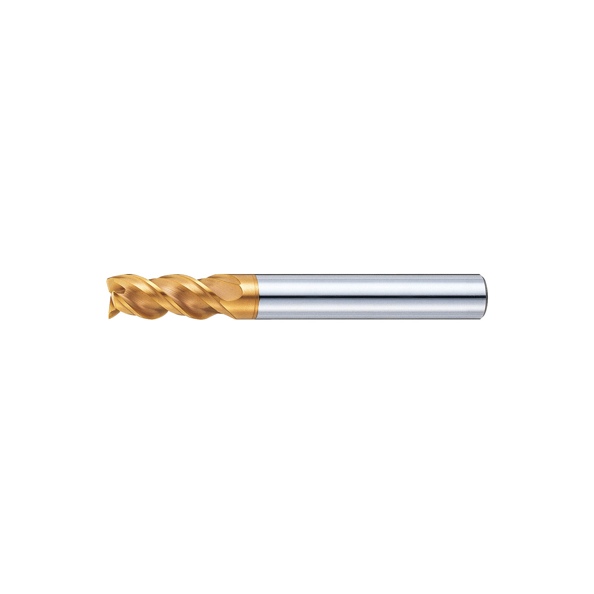 TSC series carbide multi-functional square end mill, 3-flute, 45° spiral / short model