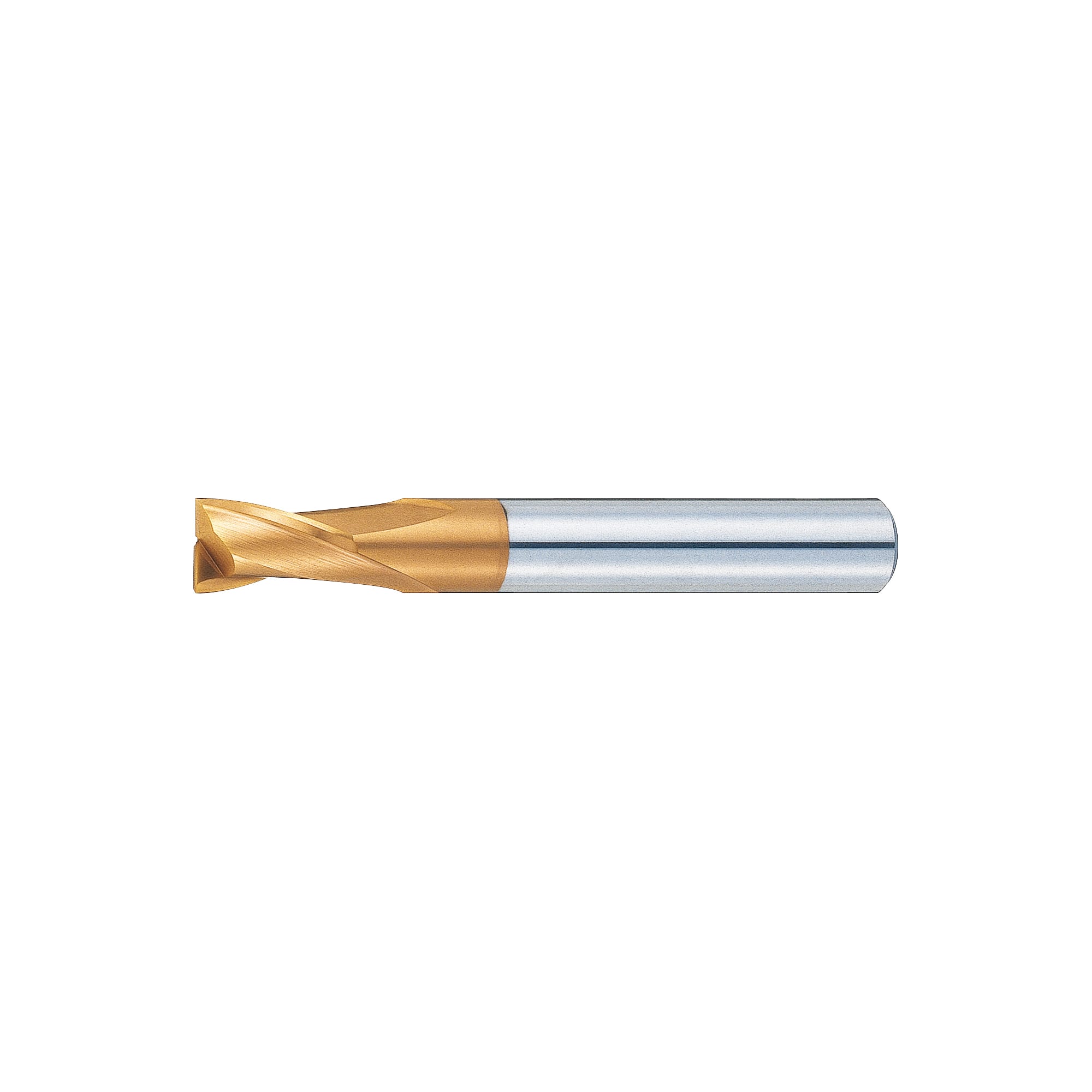 TSC series carbide end mill for key grooves, 2-flute / short model