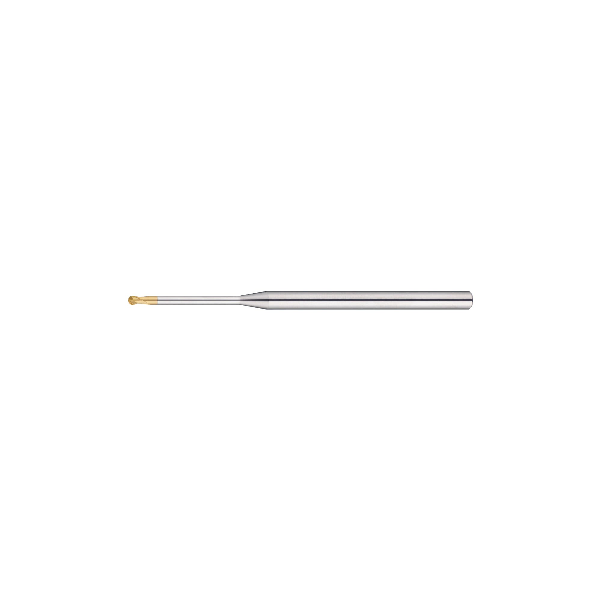 TSC series carbide long neck ball end mill, 2-flute / long neck model