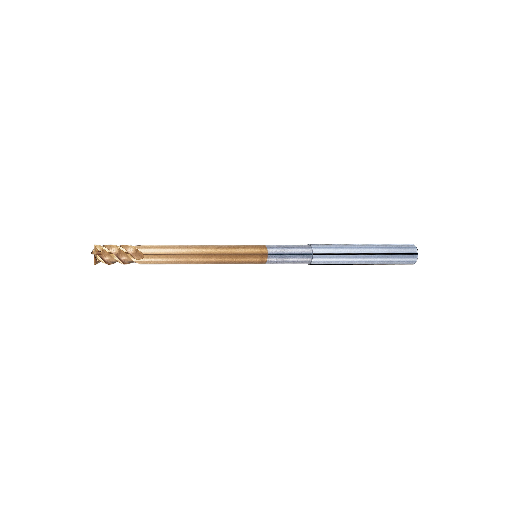 TSC series carbide radius end mill, 4-flute, 45° spiral / long shank, short model