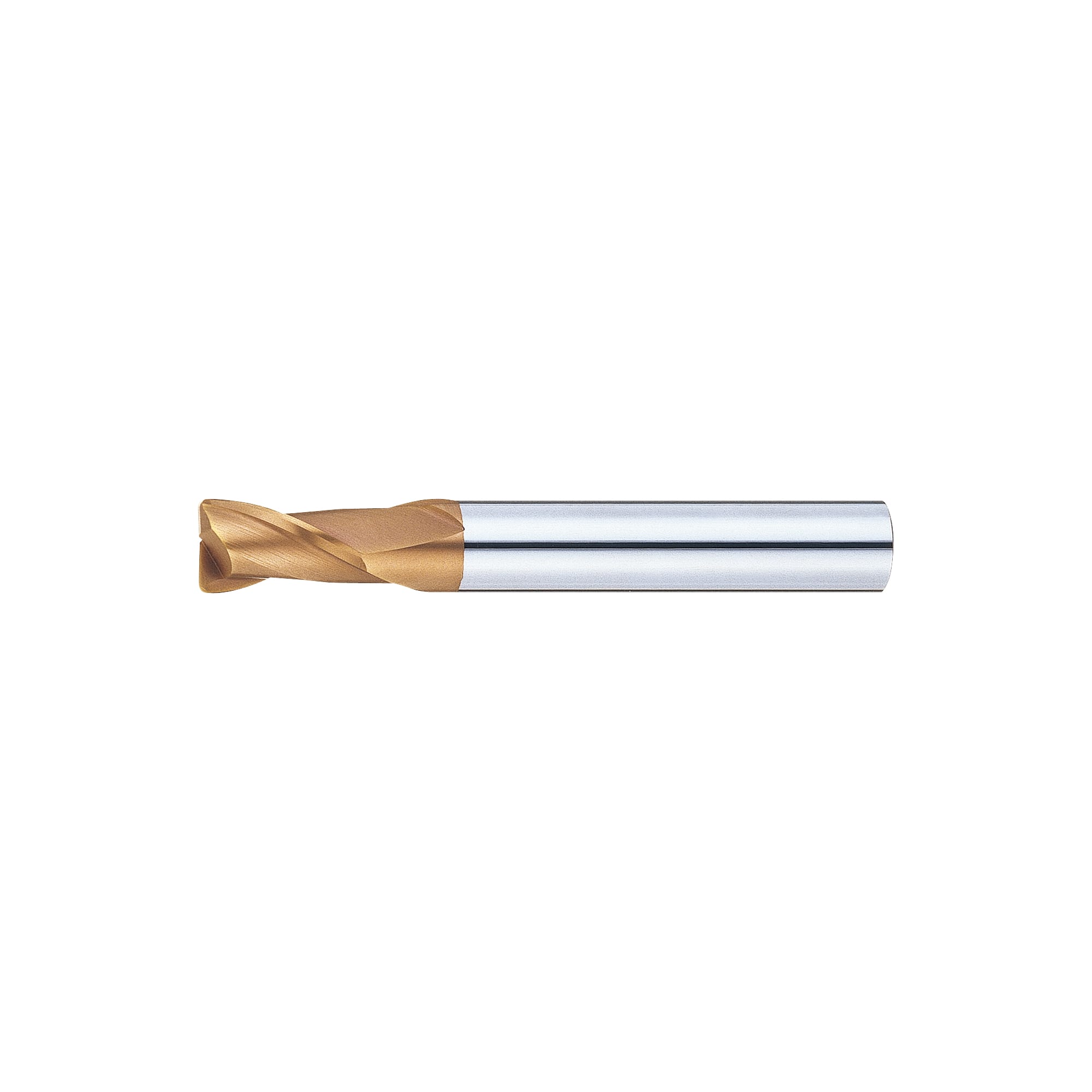 TSC series carbide radius end mill, 2-flute / 1.5D Flute Length (stub) model