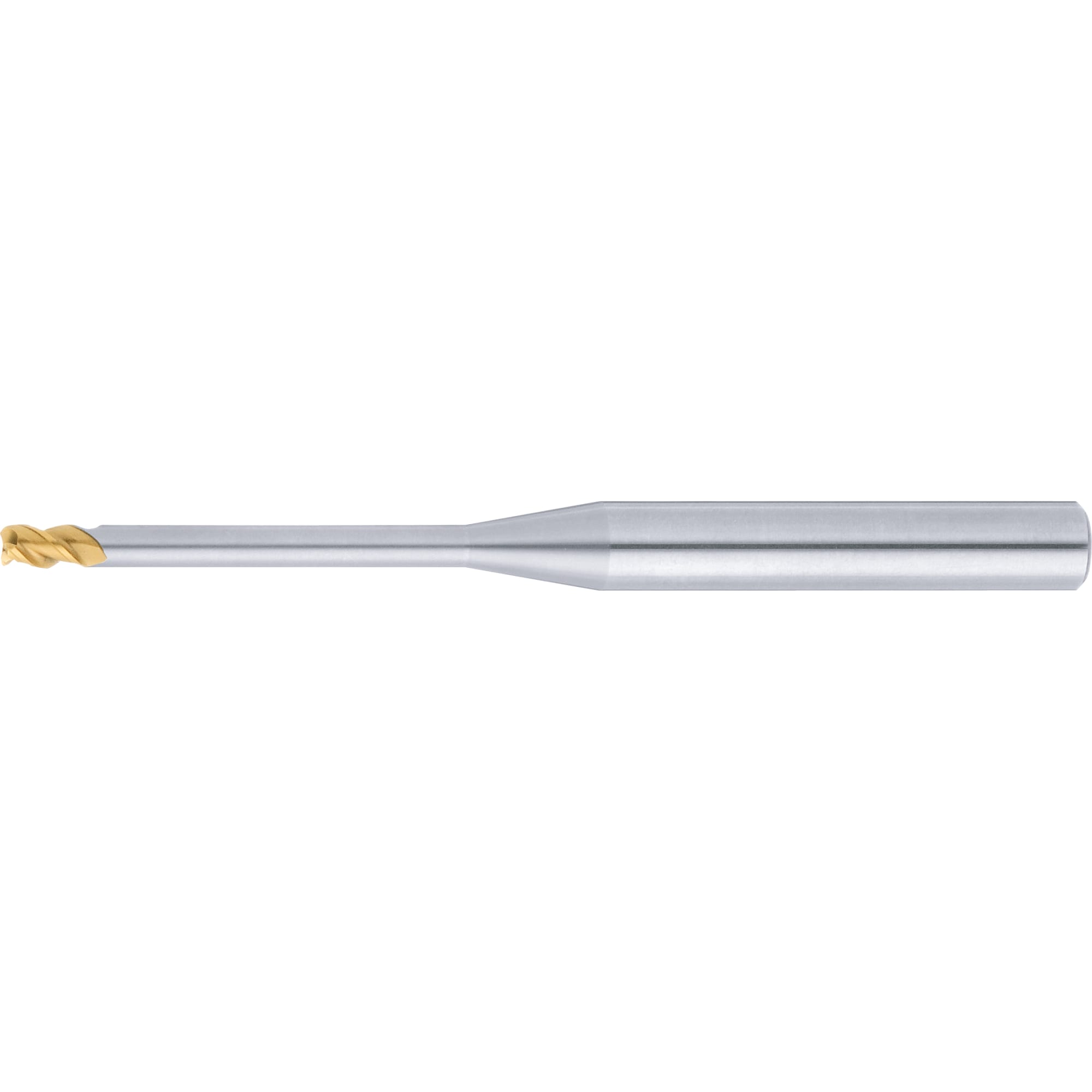 TSC series carbide long neck radius end mill, 2-flute, 45° spiral / long neck model