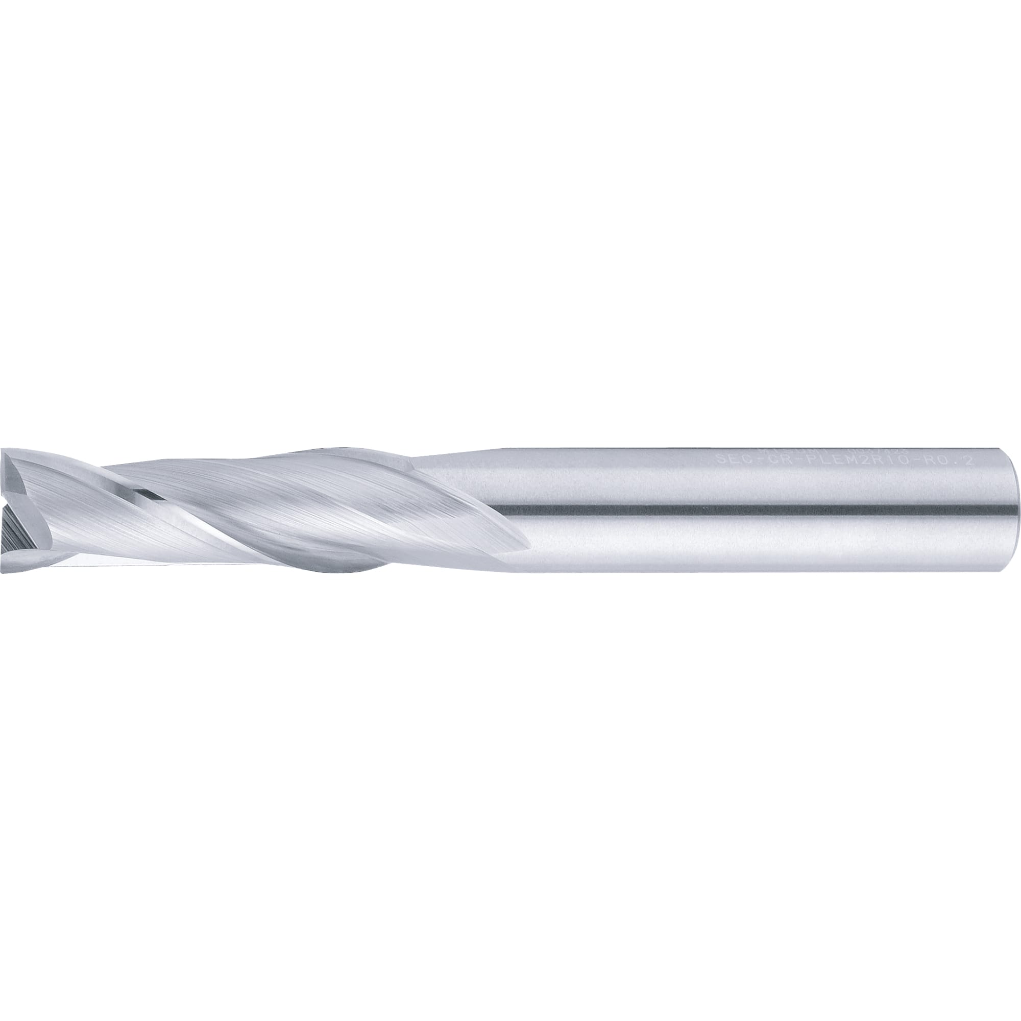 Carbide Radius End Mill for Resin Machining, 2-Flute / Regular Model