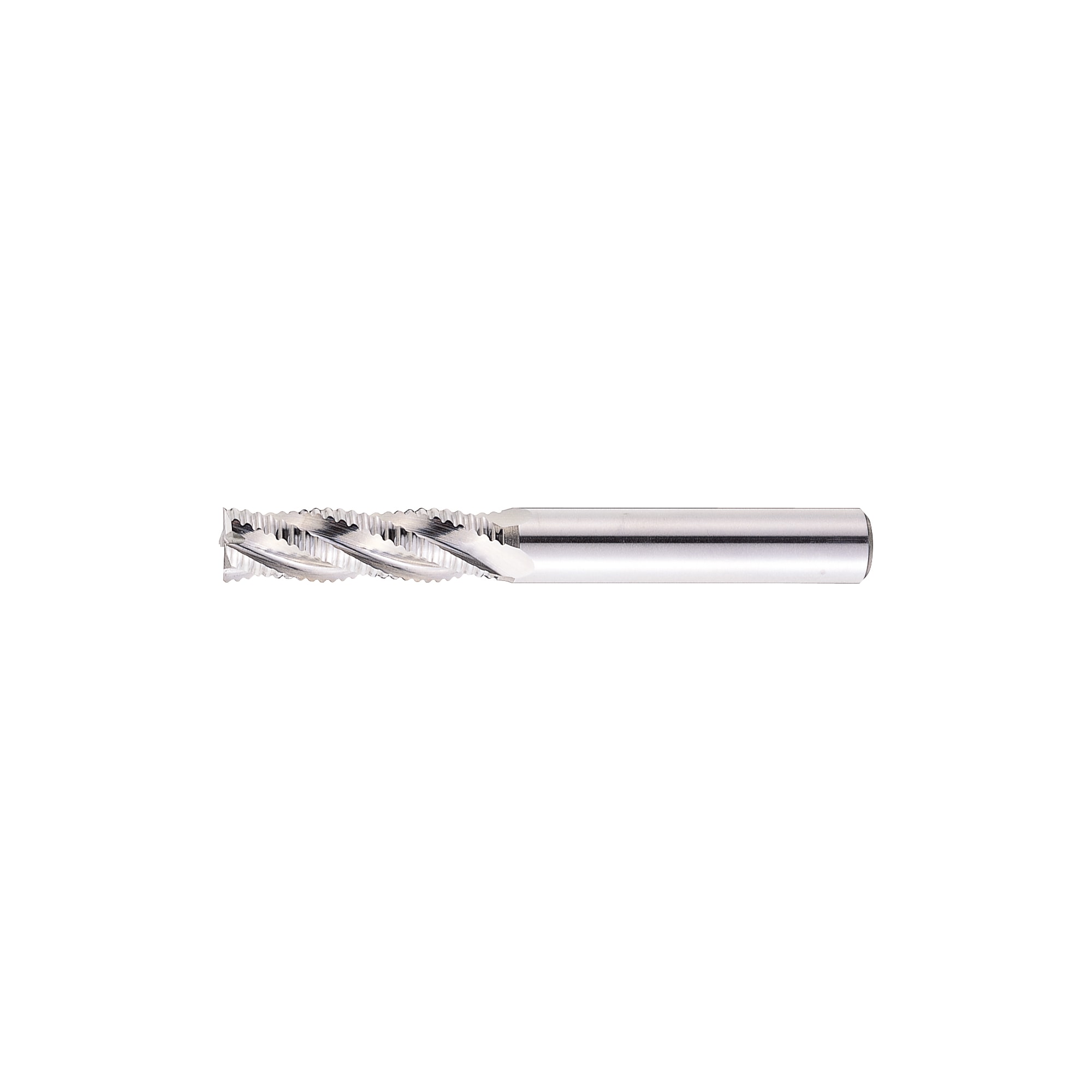 High-Speed Steel Roughing End Mill, Regular, Center Cut / Non-Coated Model