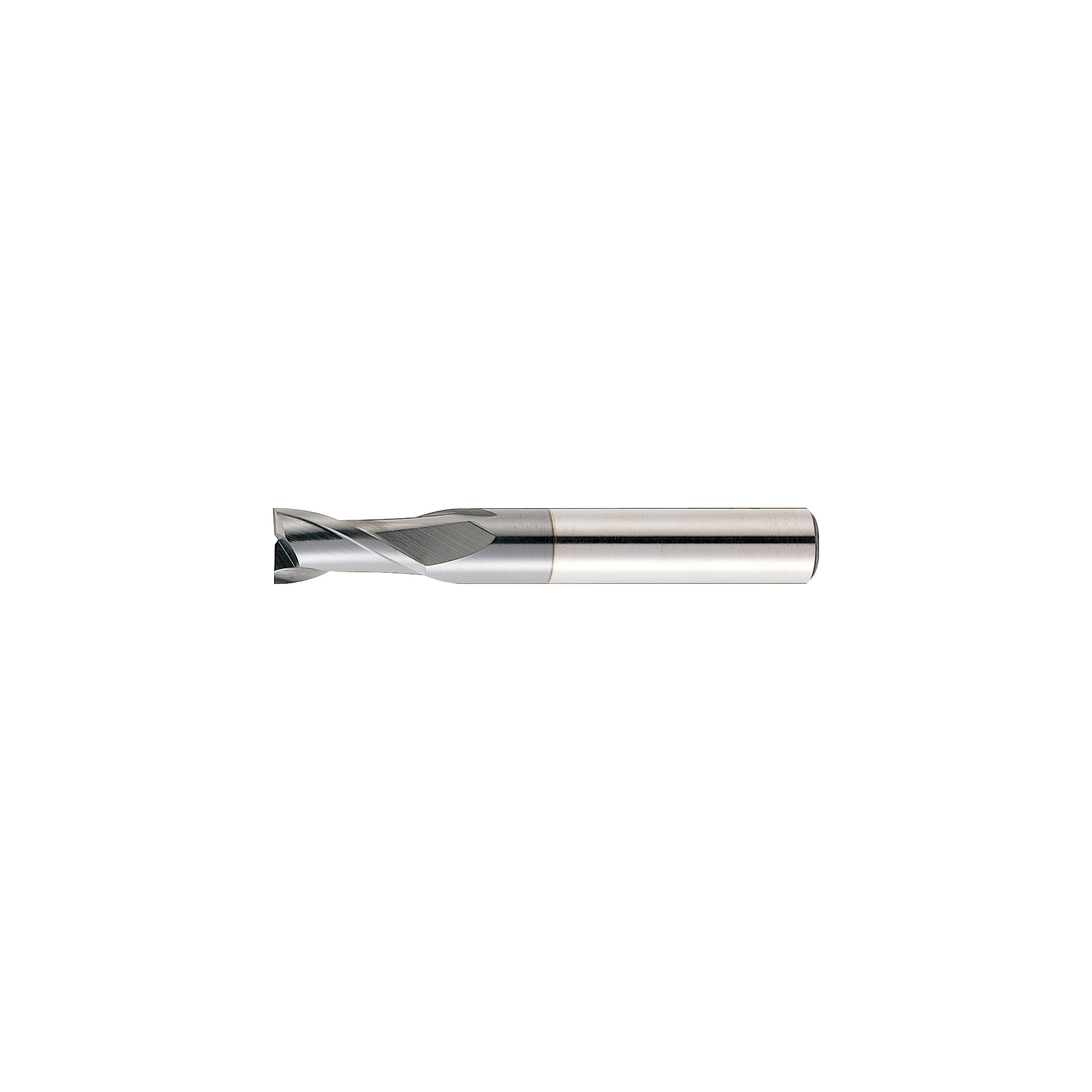 TiCN Coated Powdered High-Speed Steel Square End Mill, 2-Flute, Short