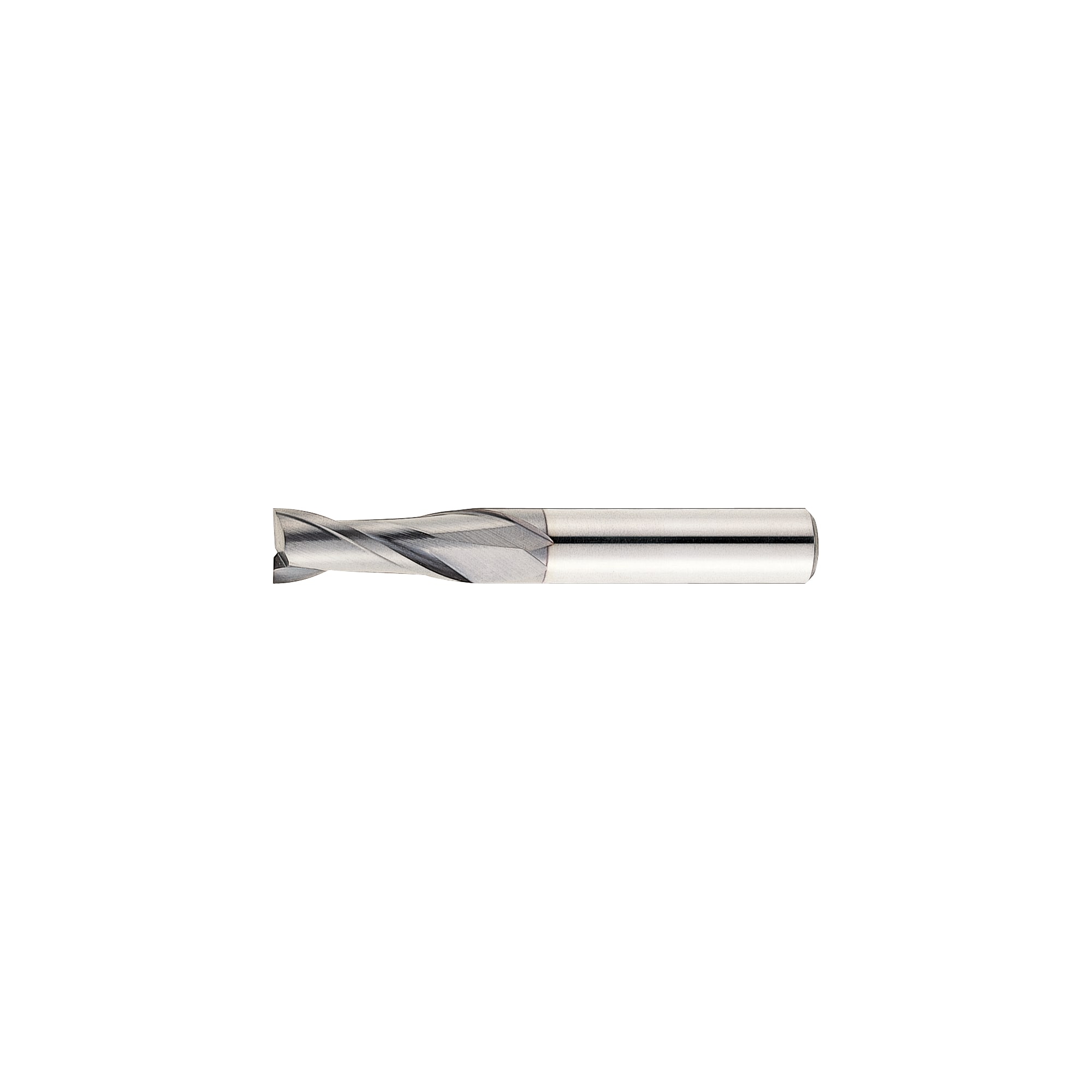 TiCN Coated Powdered High-Speed Steel Square End Mill, 2-Flute, Regular